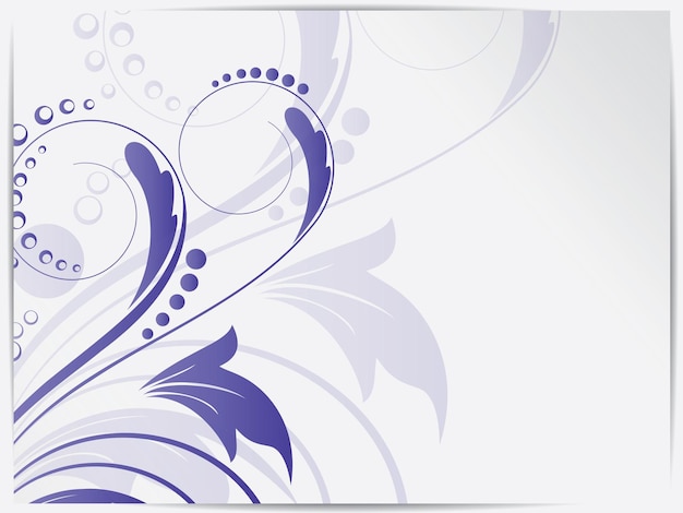 Fondo floral abstracto para diseño con remolinos