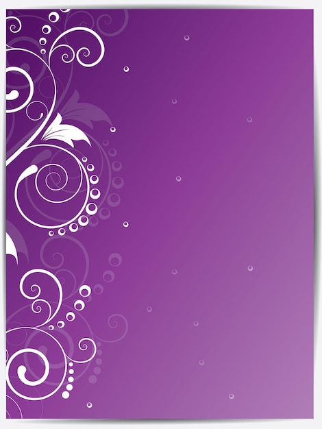 Fondo floral abstracto para diseño con remolinos