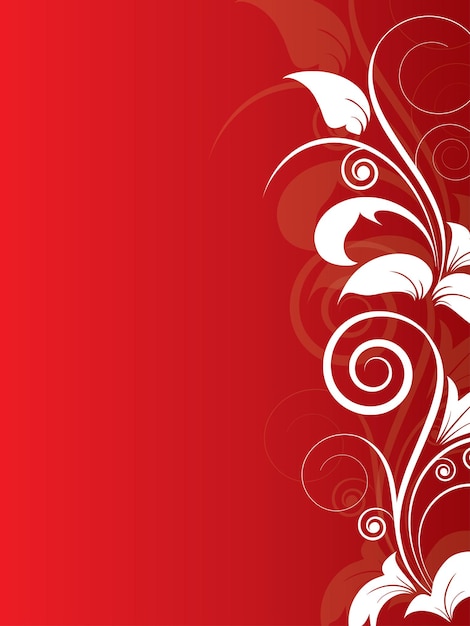 Fondo floral abstracto para diseño con remolinos