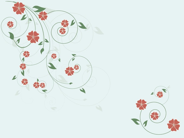 Fondo floral abstracto con flores