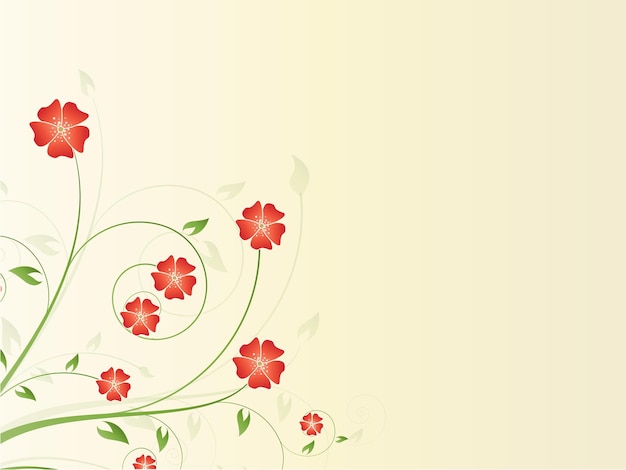 Fondo floral abstracto con flores