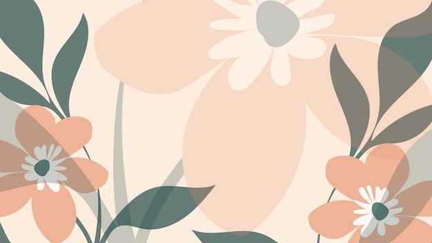 Fondo floral abstracto con un lugar para su texto Ilustración