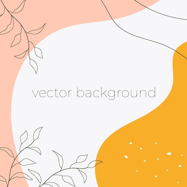 Vector fondo floral abstracto