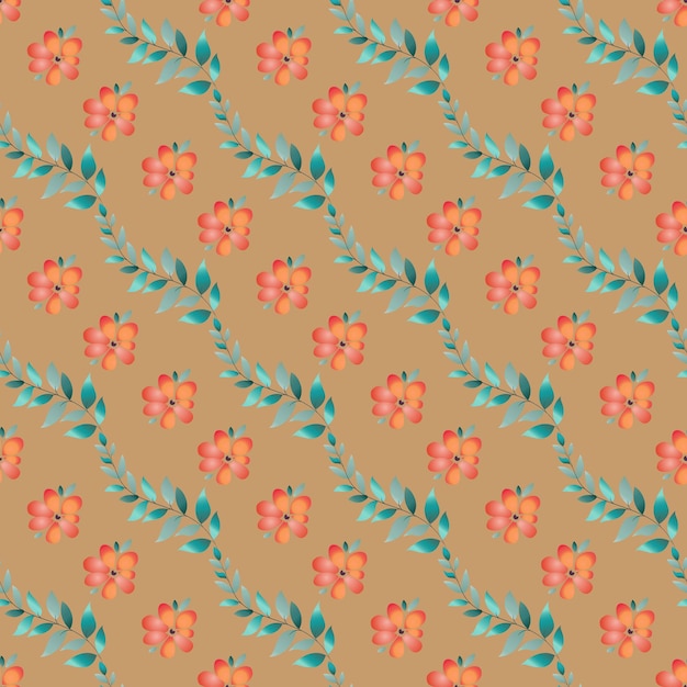 Fondo floral de acuarela con hojas