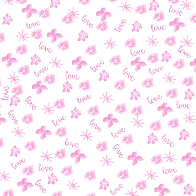 Vector fondo floral acuarela rosa