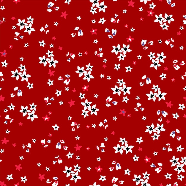 Fondo floral artístico universal creativo Texturas dibujadas a mano Patrones de flores gráficos de moda
