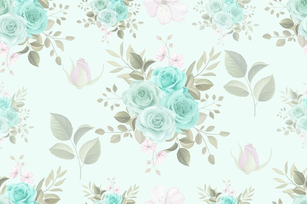 Vector fondo floral con color suave