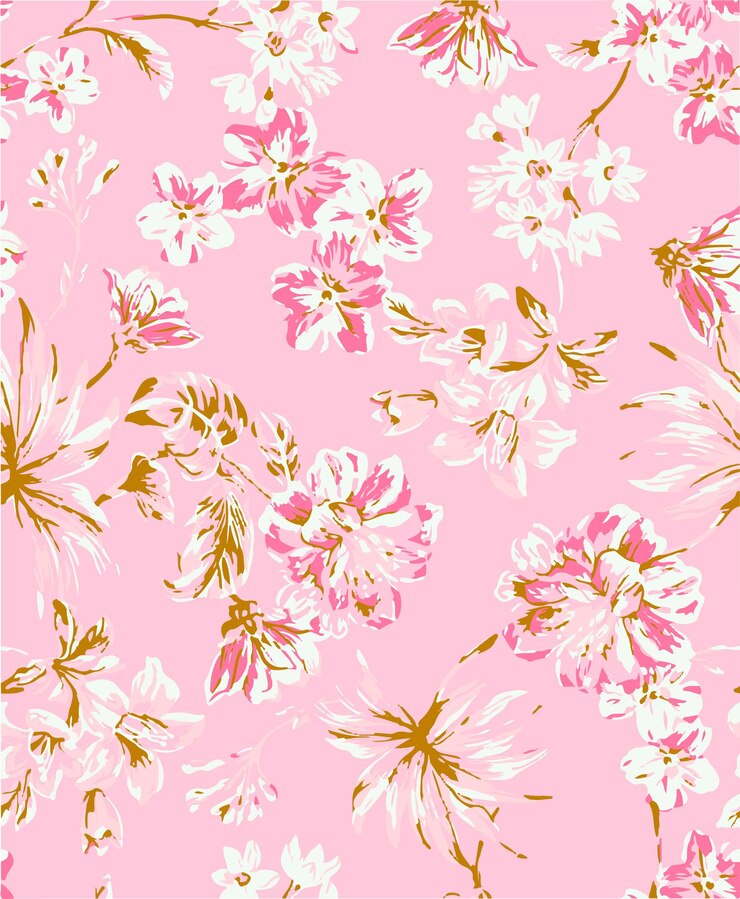 Fondo floral sin costuras flores lujosas patrón floral ilustración vectorial vintage