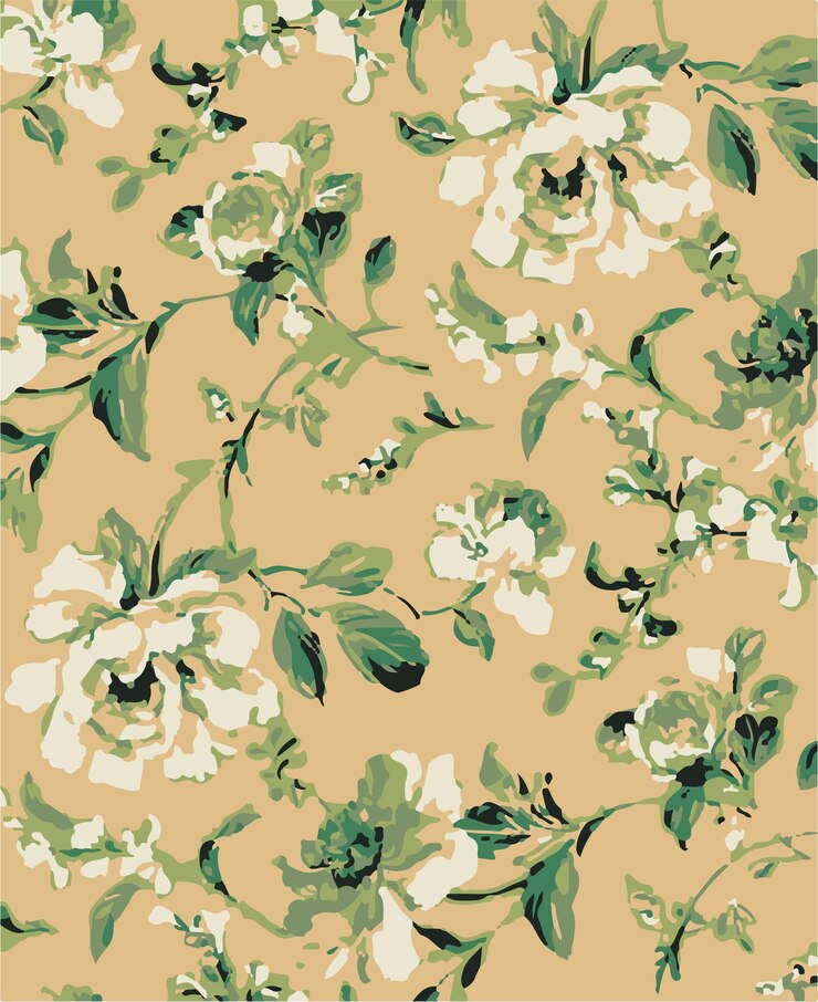Fondo floral sin costuras flores lujosas patrón floral ilustración vectorial vintage