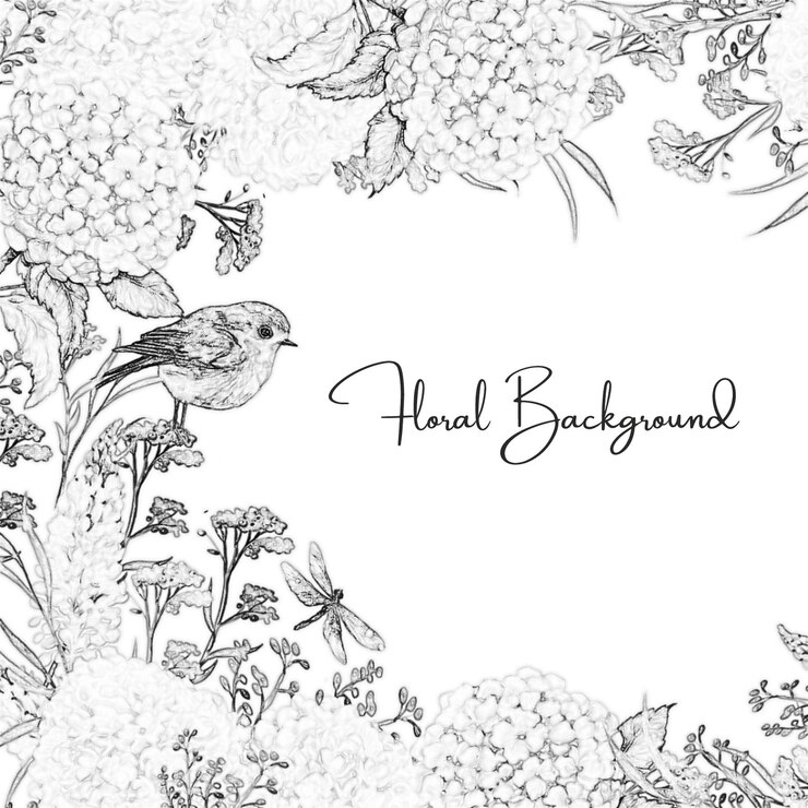 Fondo floral decorativo