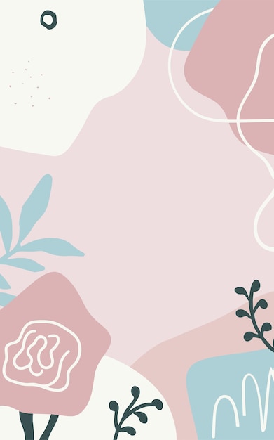 Vector fondo floral día de san valentín día de la mujer día de la madre fondo