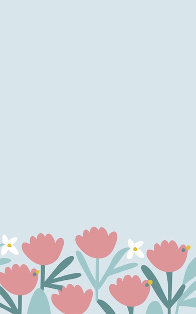 Vector fondo floral día de san valentín día de la mujer día de la madre fondo