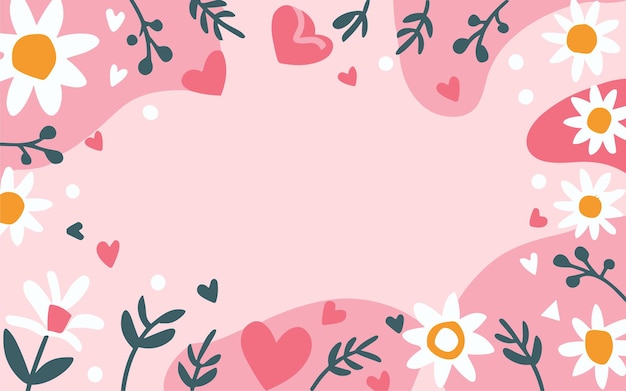 Fondo floral Día de San Valentín Día de las mujeres Día de las madres Fondo