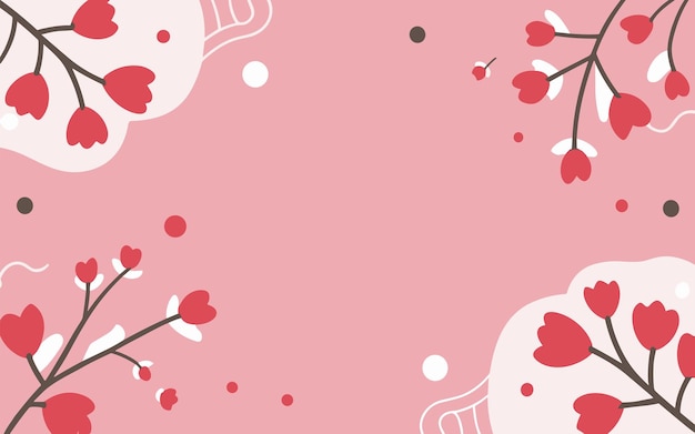 Fondo floral Día de San Valentín Día de las mujeres Día de las madres Fondo