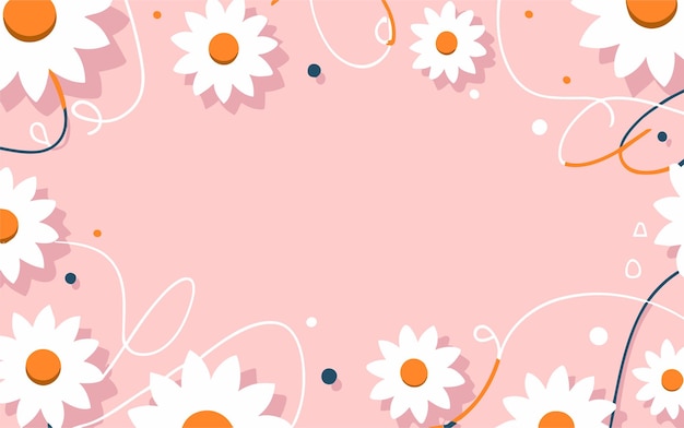 Vector fondo floral día de san valentín día de las mujeres día de las madres fondo