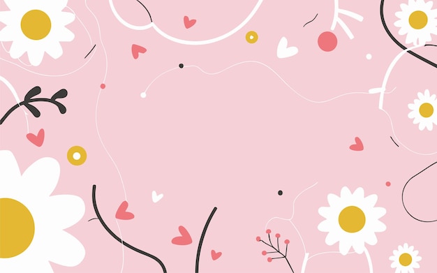 Fondo floral Día de San Valentín Día de las mujeres Día de las madres Fondo