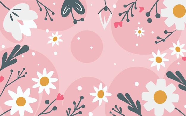 Fondo floral Día de San Valentín Día de las mujeres Día de las madres Fondo