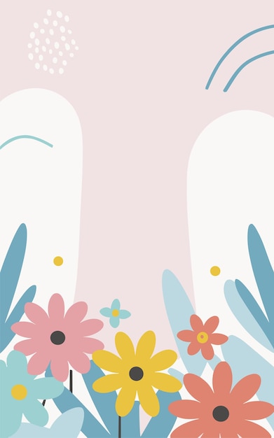 Fondo floral Día de San Valentín Día de las mujeres Día de las madres Fondo