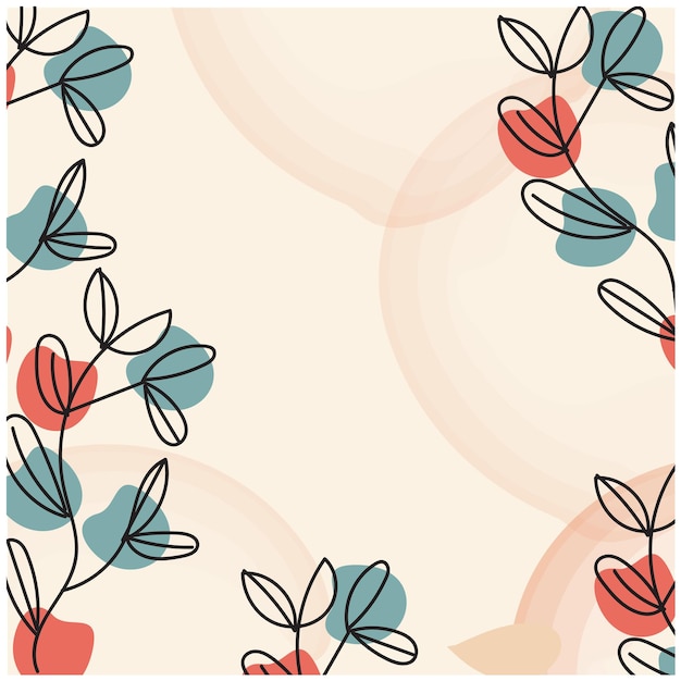 Vector fondo floral dibujado a mano por vector