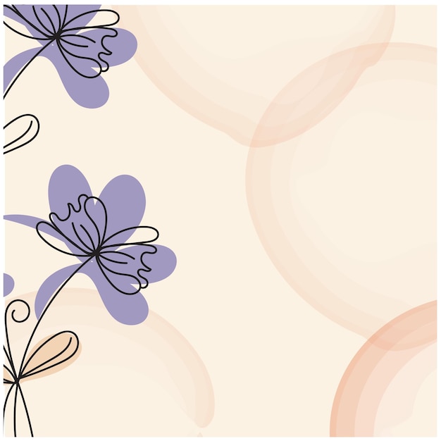 Vector fondo floral dibujado a mano por vector