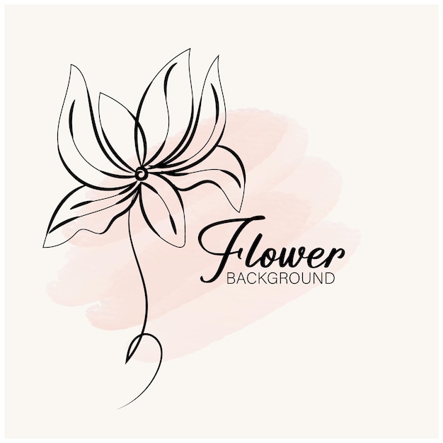 Fondo floral dibujado a mano