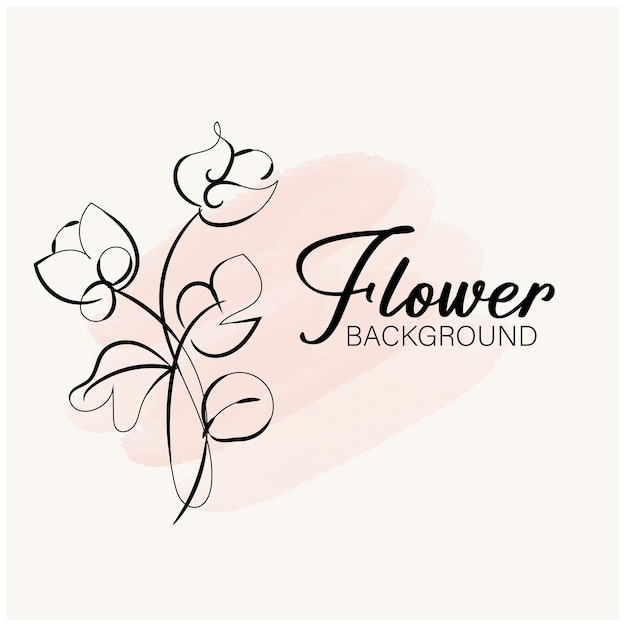 Fondo floral dibujado a mano
