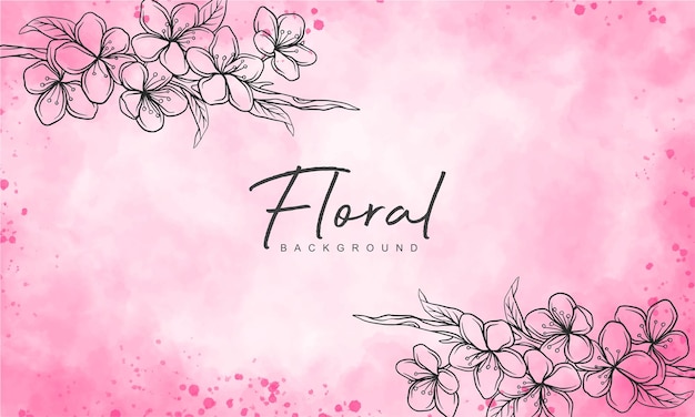 Fondo floral elegante
