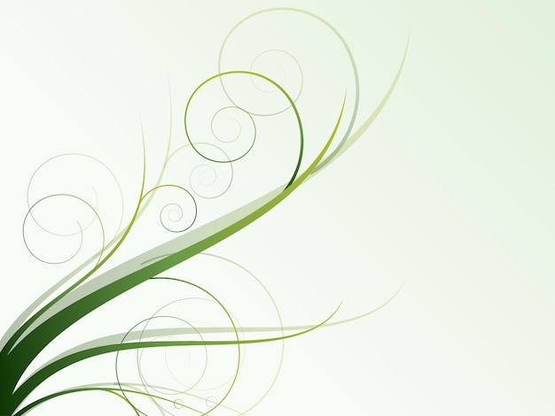 Fondo floral estacional con remolinos