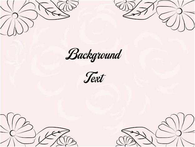 Fondo floral en estilo dibujado a mano