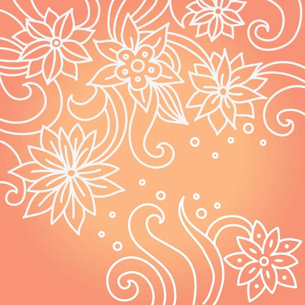 Vector fondo floral con estilo