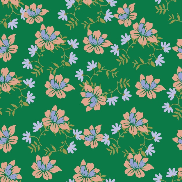 un fondo floral con una flor y hojas