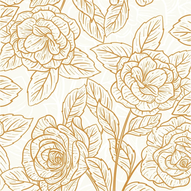 fondo floral con flor rosa