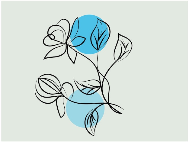 Fondo floral grabado dibujado a mano