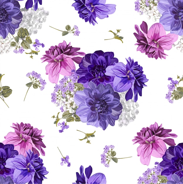 Fondo floral hermoso ilustración vectorial