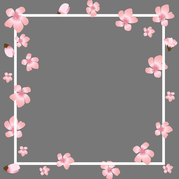 Fondo floral japonés de la flor floral abstracta de Sakura
