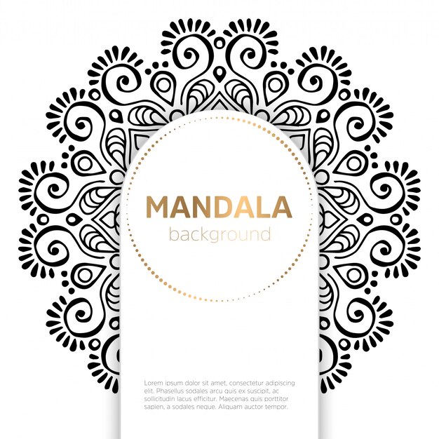 fondo floral mandala