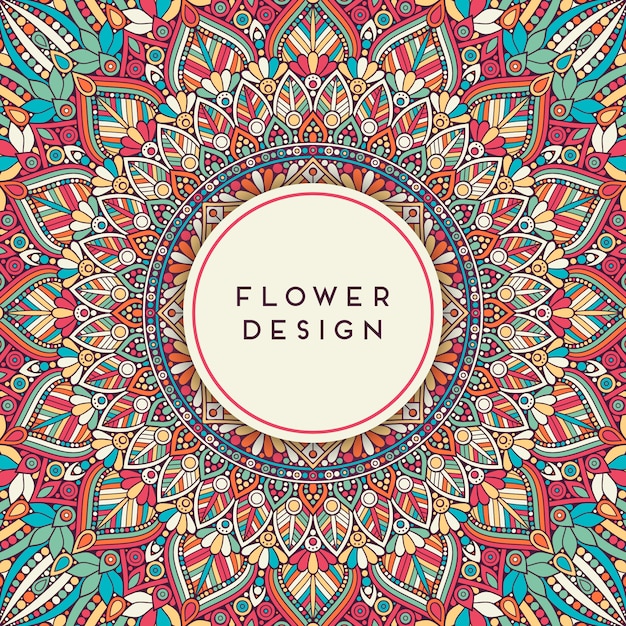 Fondo floral multicolor