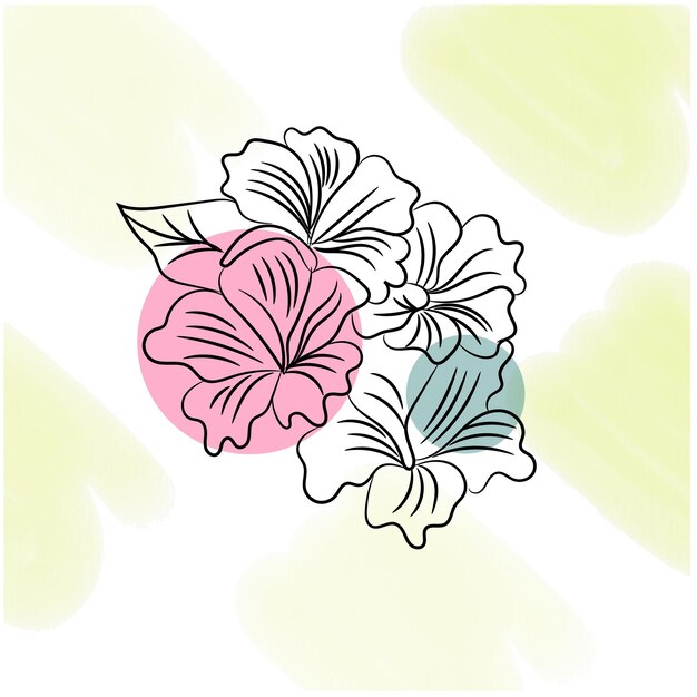 Fondo floral negro vectorial