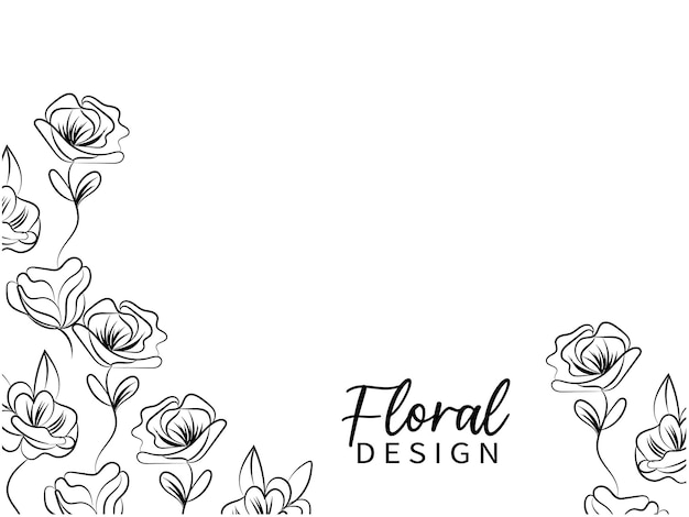 Vector fondo floral negro vectorial