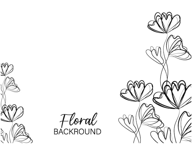 Vector fondo floral negro vectorial