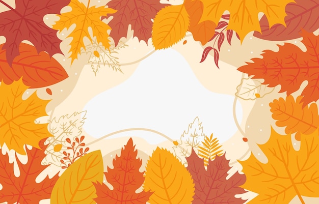 Fondo floral de otoño