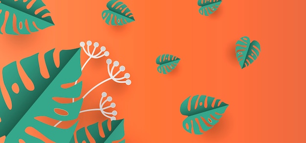 Vector fondo floral de papel