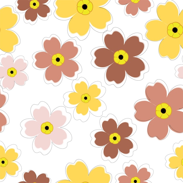 Fondo floral de patrones sin fisuras de gerbera