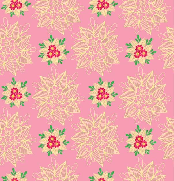 Fondo floral de patrones sin fisuras