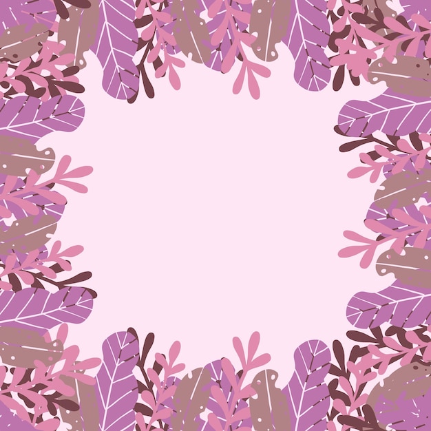 Fondo floral plano vectorial