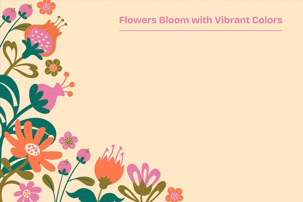 Fondo floral de primavera