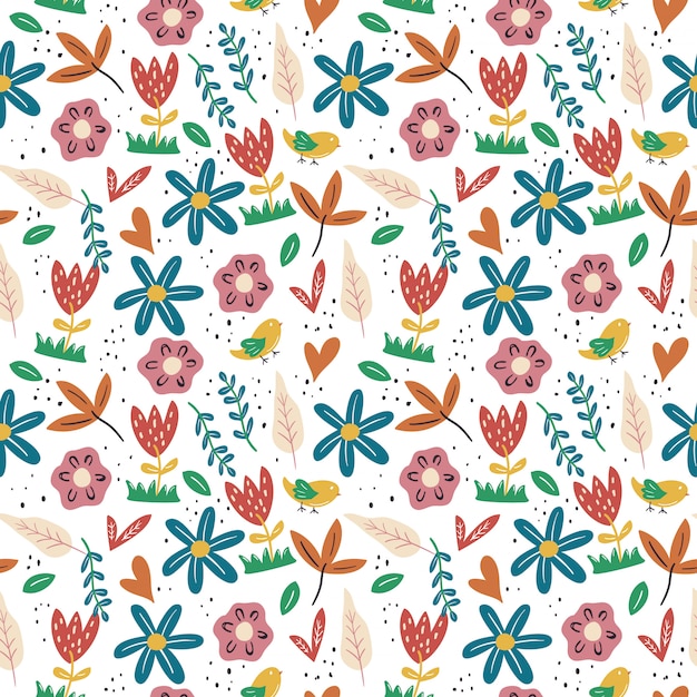 Fondo floral de primavera