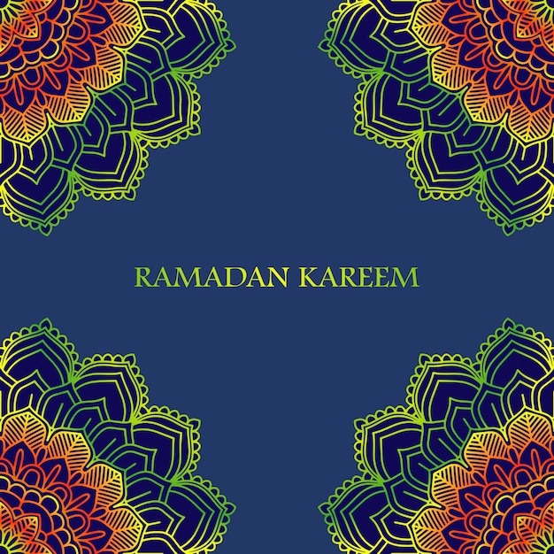 Vector fondo floral de ramadan kareem