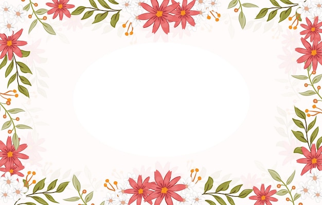 Vector fondo floral rosa y blanco