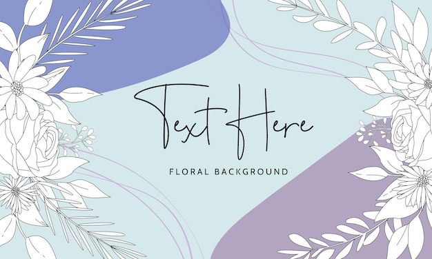 Vector fondo floral simple con resumen de color peri